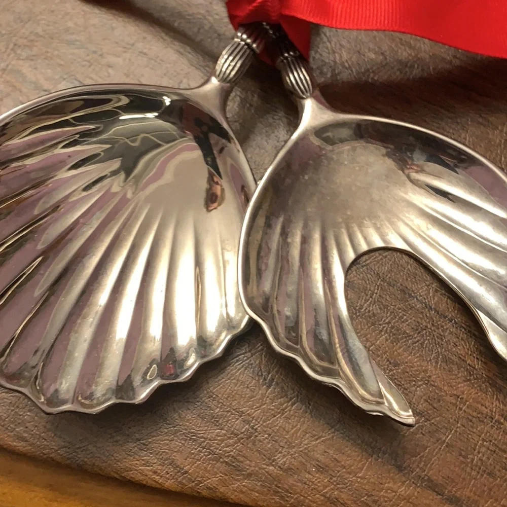 Seahorse silver plated serving set by godinger